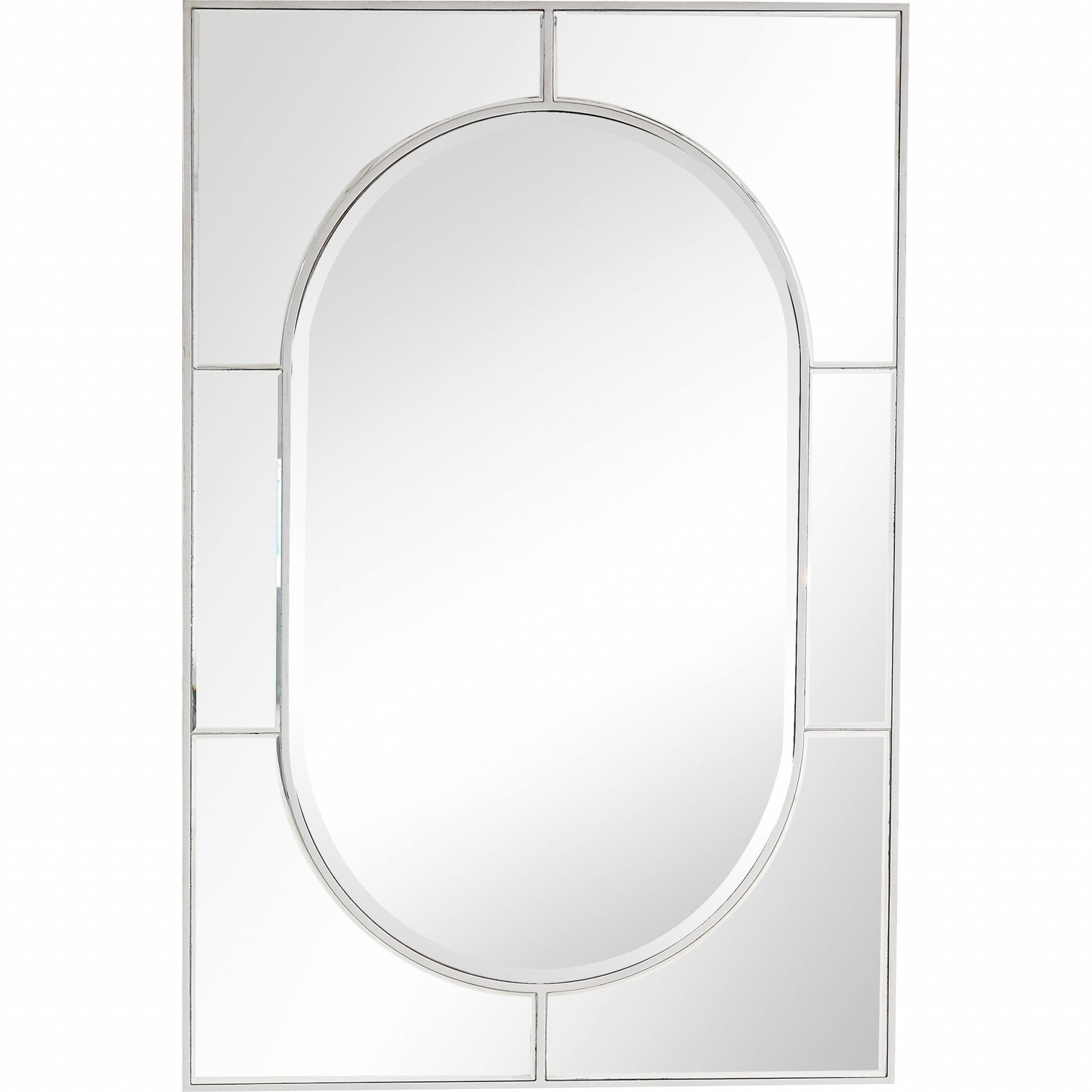 Silver Glass Mirror and Console Table - Homeroots