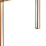 43" Gold Mirrored Glass Console Table - Homeroots