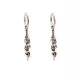 Halloween Skull Chain Drop Earrings - Trendsi - Flyclothing LLC