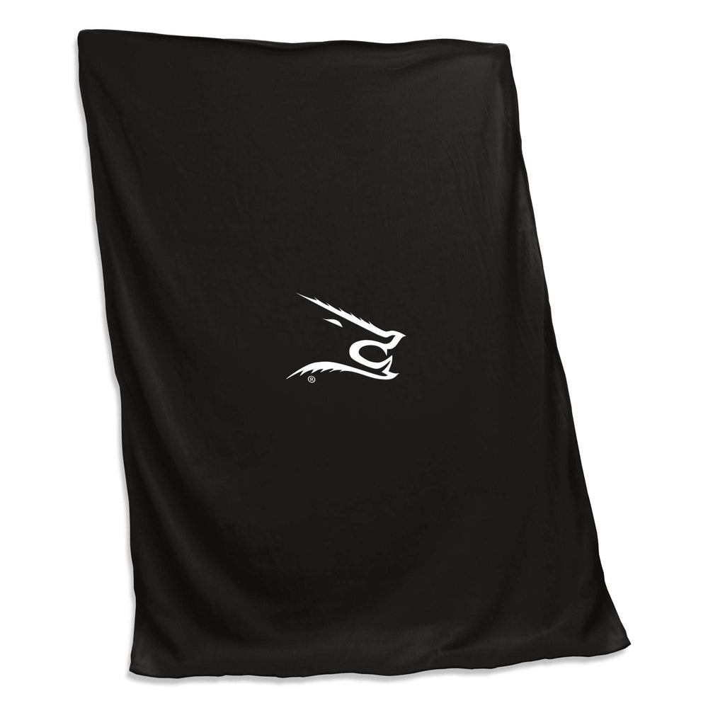 Texas A&M Kingsville Black Sweatshirt Blanket (Screened) - Logo Brands - Flyclothing LLC