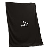 Texas A&M Kingsville Black Sweatshirt Blanket (Screened) - Logo Brands - Flyclothing LLC