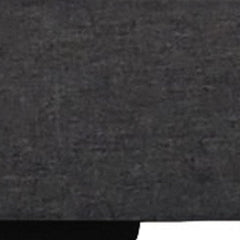 Gray Solid and Manufactured Wood Queen Upholstered Polyester Blend Bed Frame - Homeroots