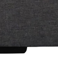 Gray Solid and Manufactured Wood King Upholstered Polyester Blend Bed Frame - Homeroots