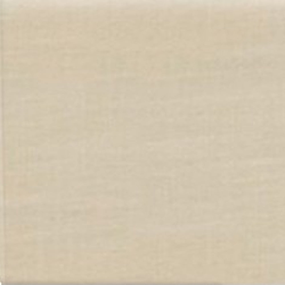 Beige Solid and Manufactured Wood Twin Upholstered Faux Leather Bed Frame