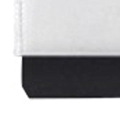 Solid Manufactured Wood White Standard Bed Upholstered With Headboard - Homeroots
