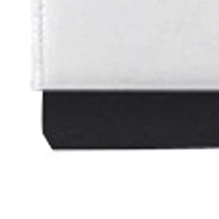 Solid Manufactured Wood White Standard Bed Upholstered With Headboard - Homeroots