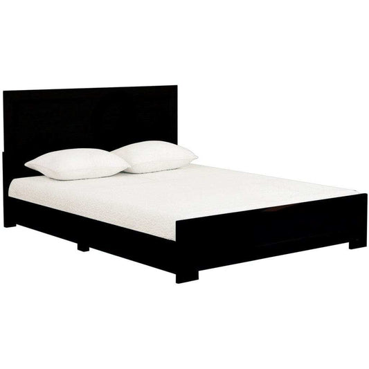Black Wood Twin Platform Bed - Homeroots - Flyclothing LLC