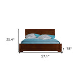 Brown Solid and Manufactured Wood Full Bed Frame - Homeroots