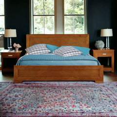 Oak Solid and Manufactured Wood King Bed Frame - Homeroots
