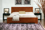 Brown Solid and Manufactured Wood Full Bed Frame - Homeroots