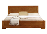 Oak Wood Twin Platform Bed - Homeroots