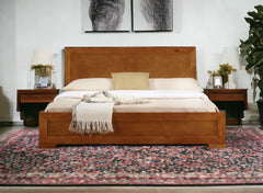 Oak Solid and Manufactured Wood Full Bed Frame