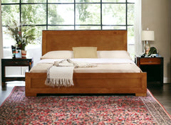 Oak Solid and Manufactured Wood Queen Bed Frame
