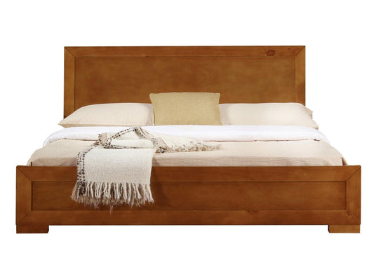 Oak Solid and Manufactured Wood Queen Bed Frame - Homeroots