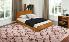 Oak Solid and Manufactured Wood King Bed Frame - Homeroots