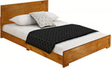 Oak Solid and Manufactured Wood King Bed Frame - Homeroots