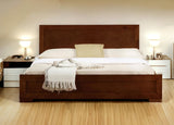 Brown Solid and Manufactured Wood Full Bed Frame - Homeroots
