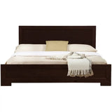 Espresso Wood Twin Platform Bed - Homeroots