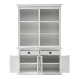 87" White Solid Wood Adjustable Four Tier Bookcase - Homeroots - Flyclothing LLC