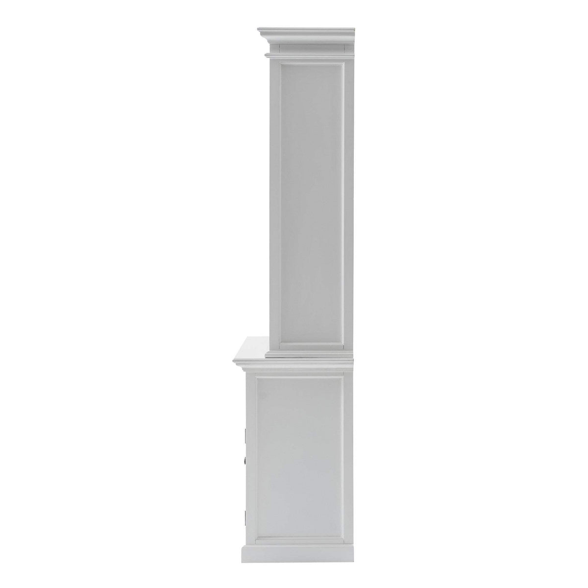 87" White Solid Wood Adjustable Four Tier Bookcase - Homeroots - Flyclothing LLC