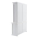 87" White Solid Wood Adjustable Four Tier Bookcase - Homeroots - Flyclothing LLC