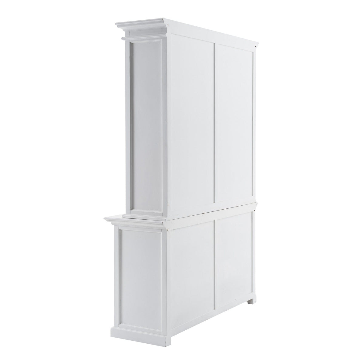 87" White Solid Wood Adjustable Four Tier Bookcase - Homeroots - Flyclothing LLC