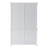 87" White Solid Wood Adjustable Four Tier Bookcase - Homeroots - Flyclothing LLC