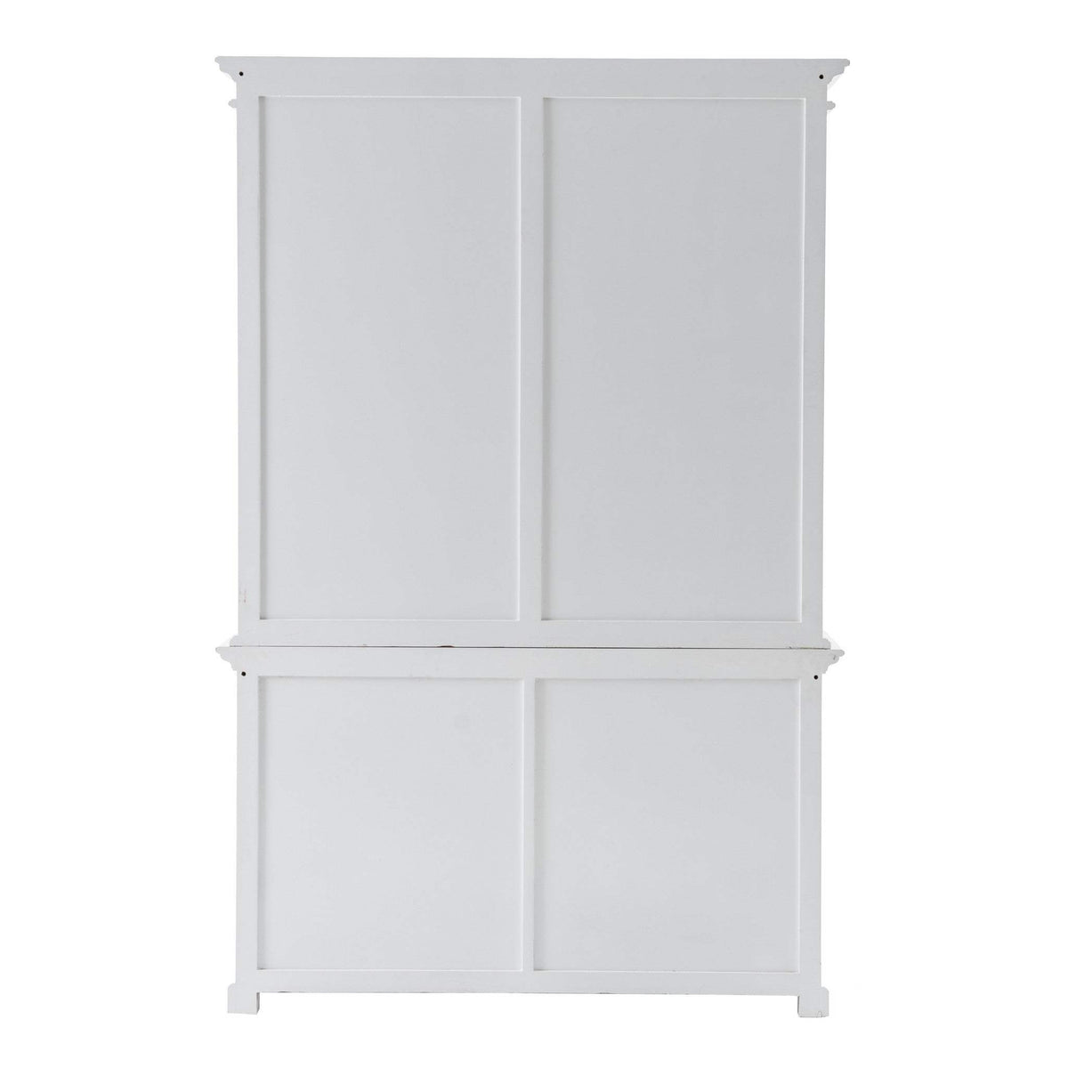 87" White Solid Wood Adjustable Four Tier Bookcase - Homeroots - Flyclothing LLC