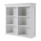 87" White Solid Wood Adjustable Four Tier Bookcase - Homeroots - Flyclothing LLC