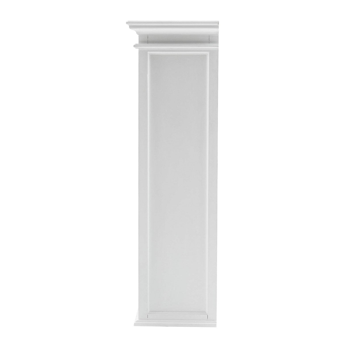 87" White Solid Wood Adjustable Four Tier Bookcase - Homeroots - Flyclothing LLC