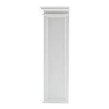 87" White Solid Wood Adjustable Four Tier Bookcase - Homeroots - Flyclothing LLC