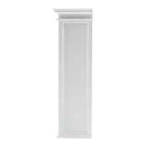 87" White Solid Wood Adjustable Four Tier Bookcase - Homeroots