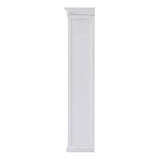 75" White Solid Wood Four Tier Bookcase - Homeroots