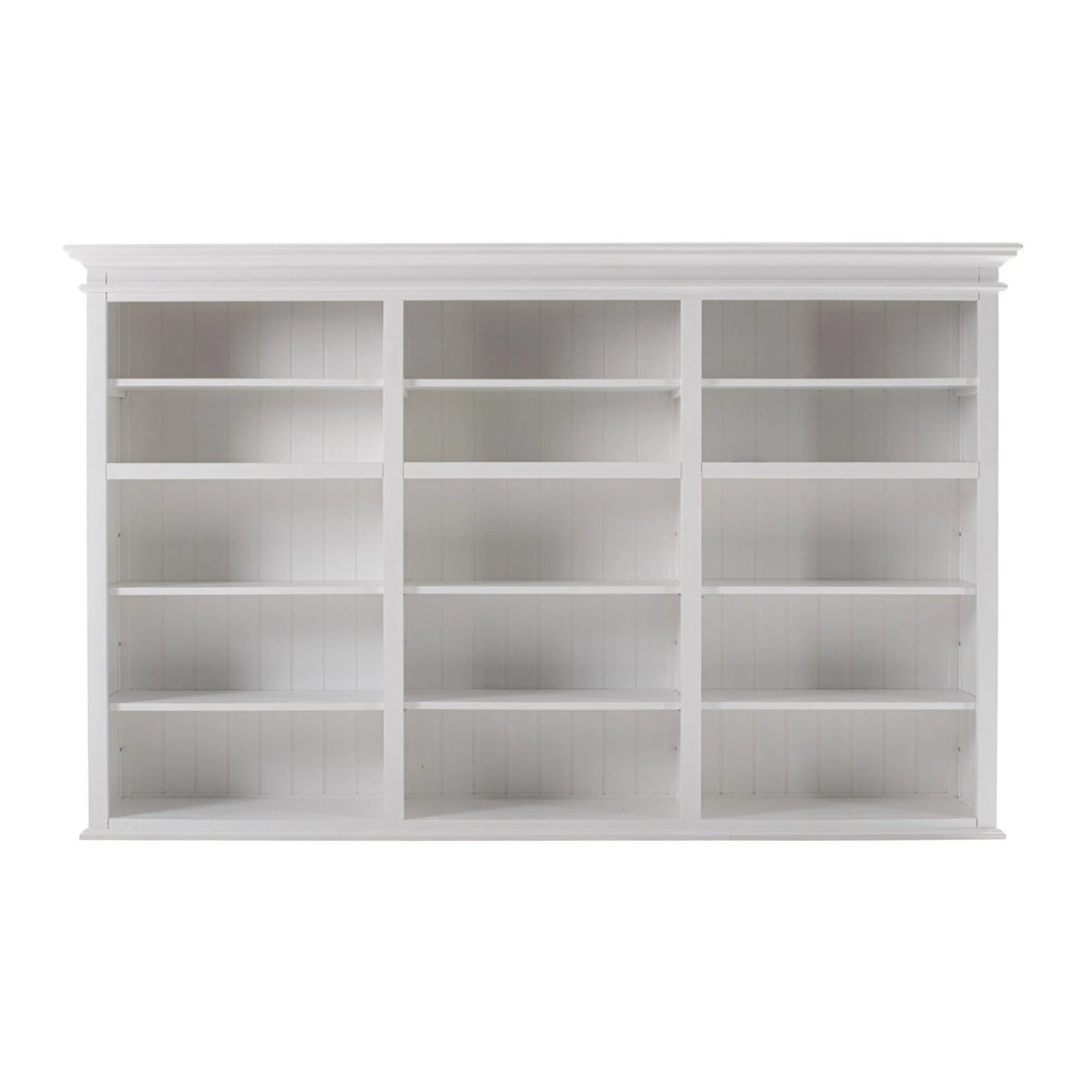 71" White Solid Wood Frame Dining Hutch With Multiple Shelves And Three Drawers - Homeroots