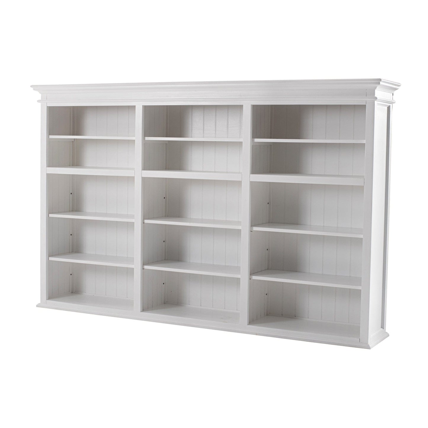 71" White Solid Wood Frame Dining Hutch With Multiple Shelves And Three Drawers - Homeroots - Flyclothing LLC