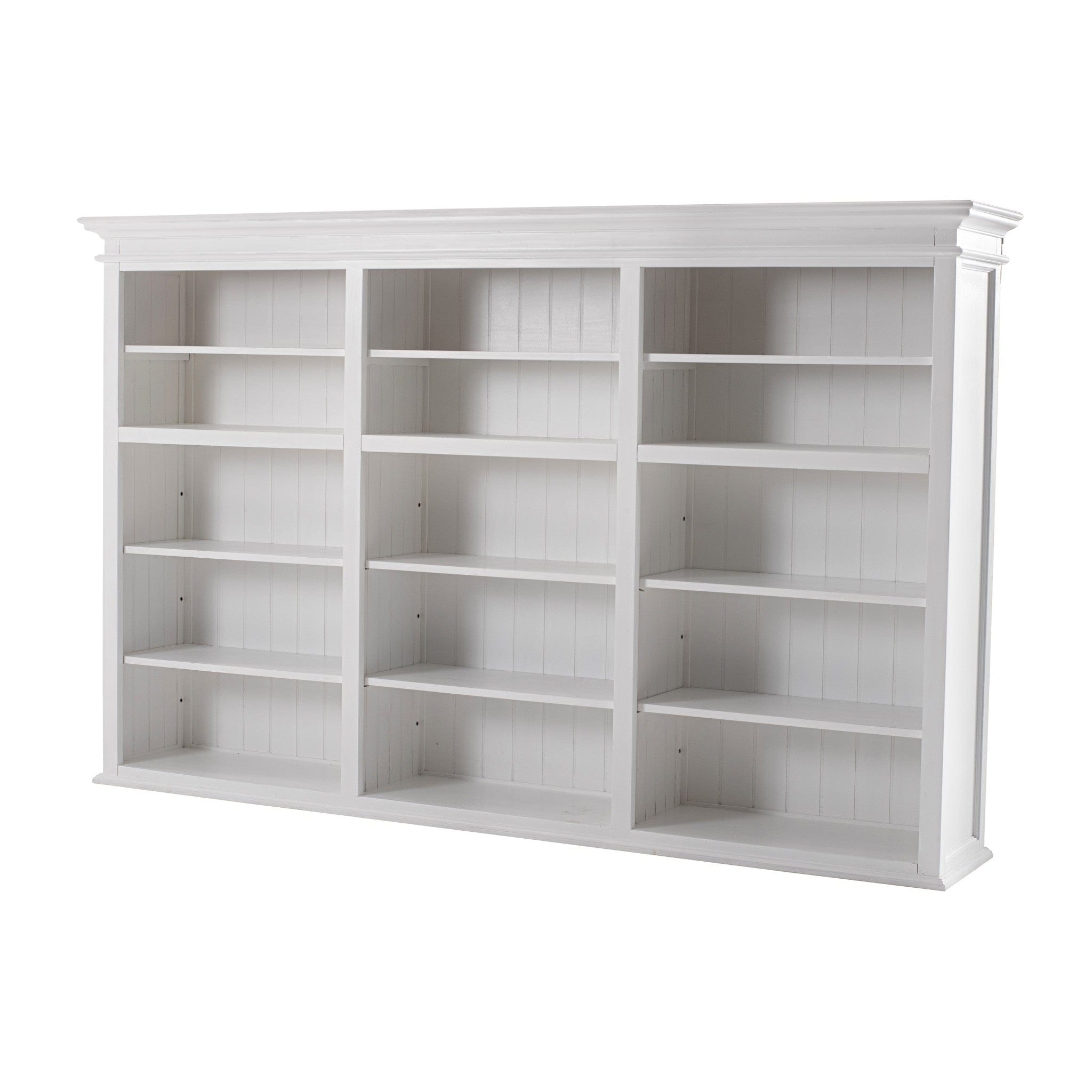 71" White Solid Wood Frame Dining Hutch With Multiple Shelves And Three Drawers - Homeroots - Flyclothing LLC