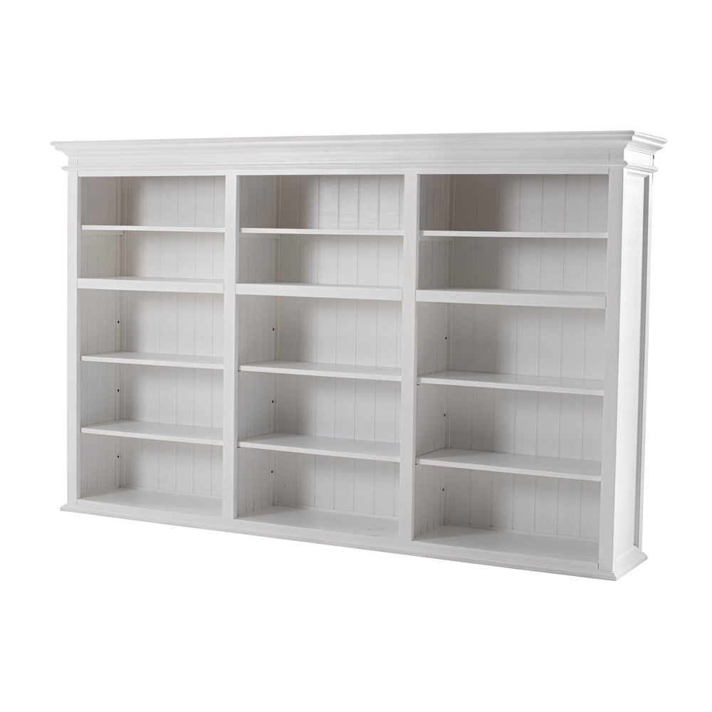 71" White Solid Wood Frame Dining Hutch With Multiple Shelves And Three Drawers - Homeroots
