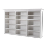 71" White Solid Wood Frame Dining Hutch With Multiple Shelves And Three Drawers - Homeroots