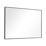 Minimal Black Wall Mirror - Homeroots