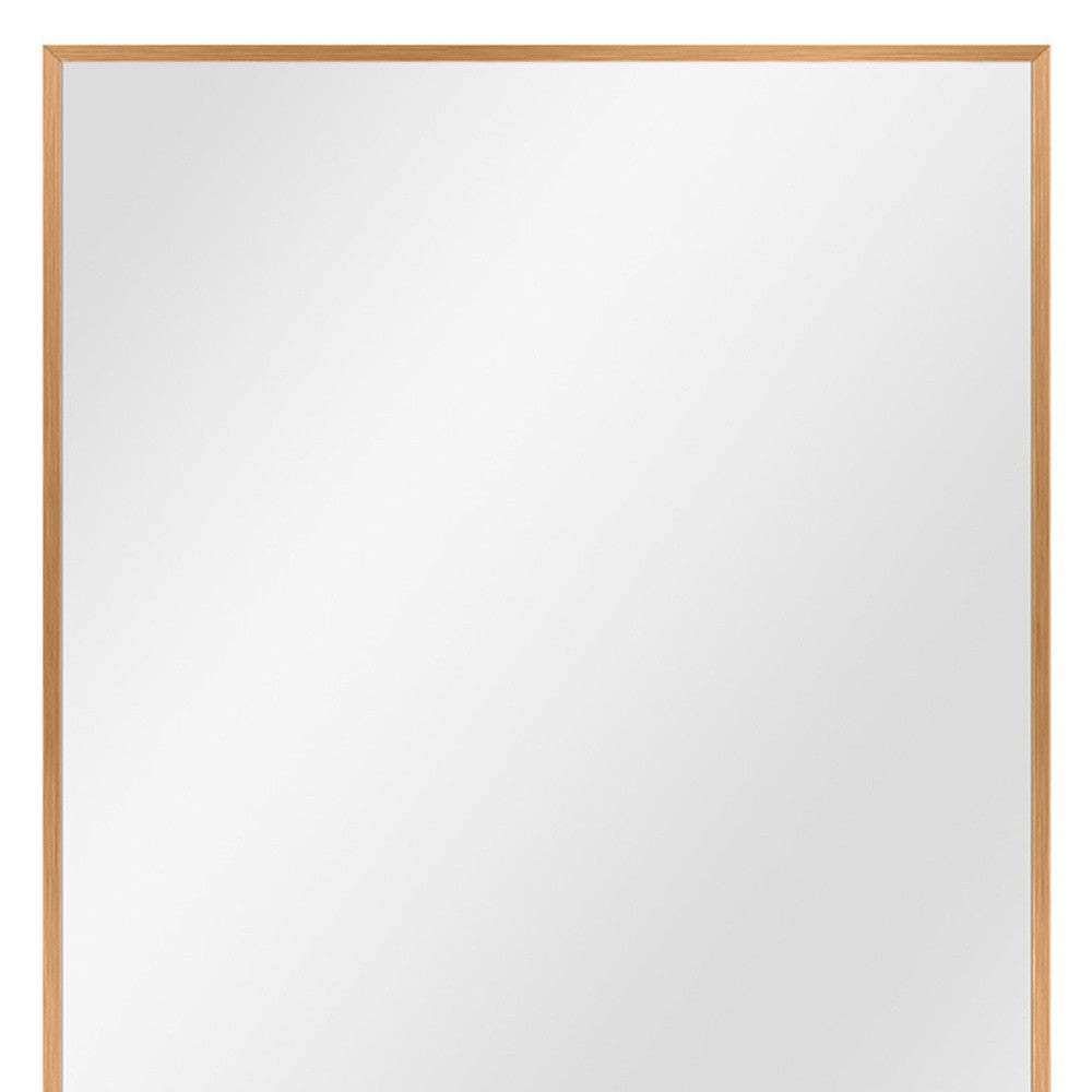 36" Gold Metal Framed Bathroom Vanity Mirror - Homeroots - Flyclothing LLC