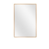 36" Gold Metal Framed Bathroom Vanity Mirror - Homeroots