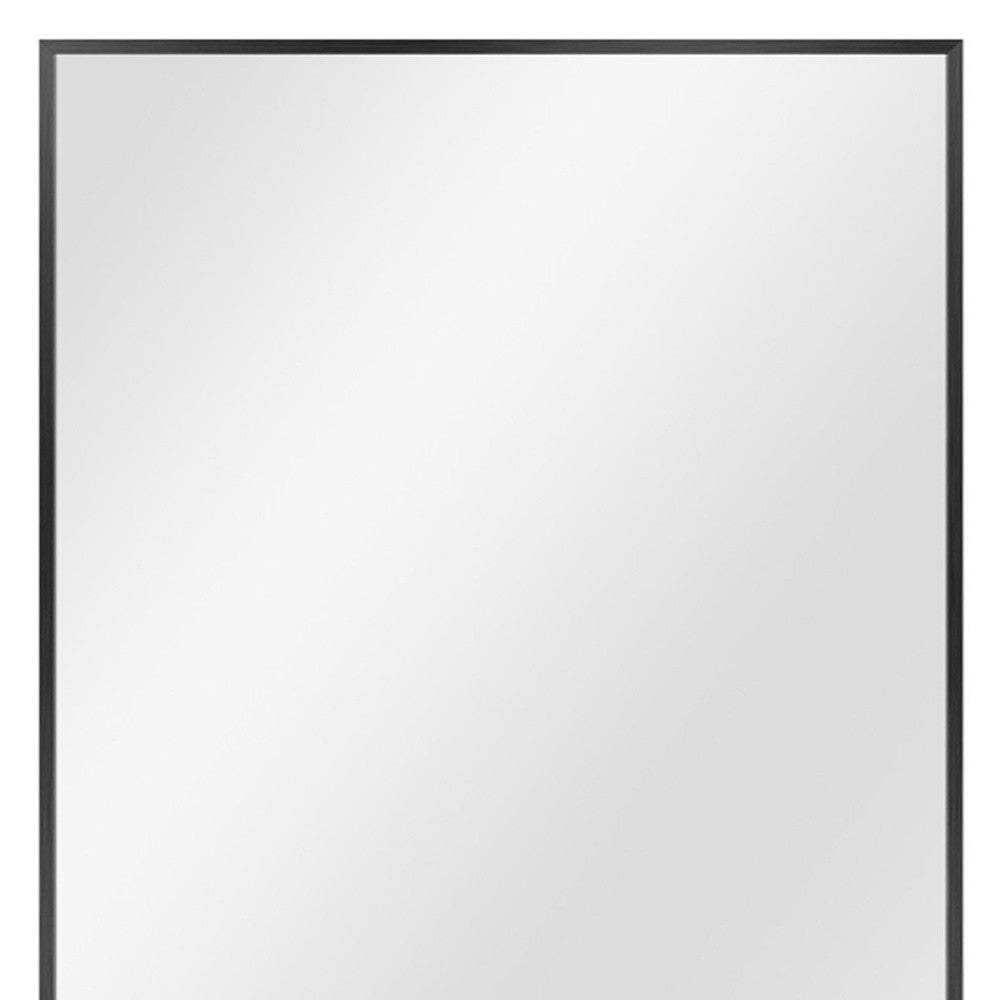 Black Rectangular Wall Mirror - Homeroots - Flyclothing LLC
