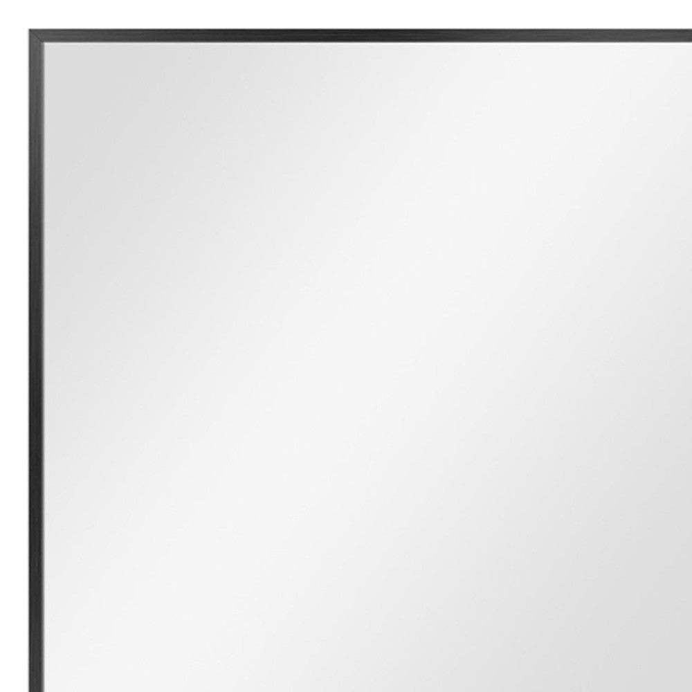 Black Rectangular Wall Mirror - Homeroots - Flyclothing LLC