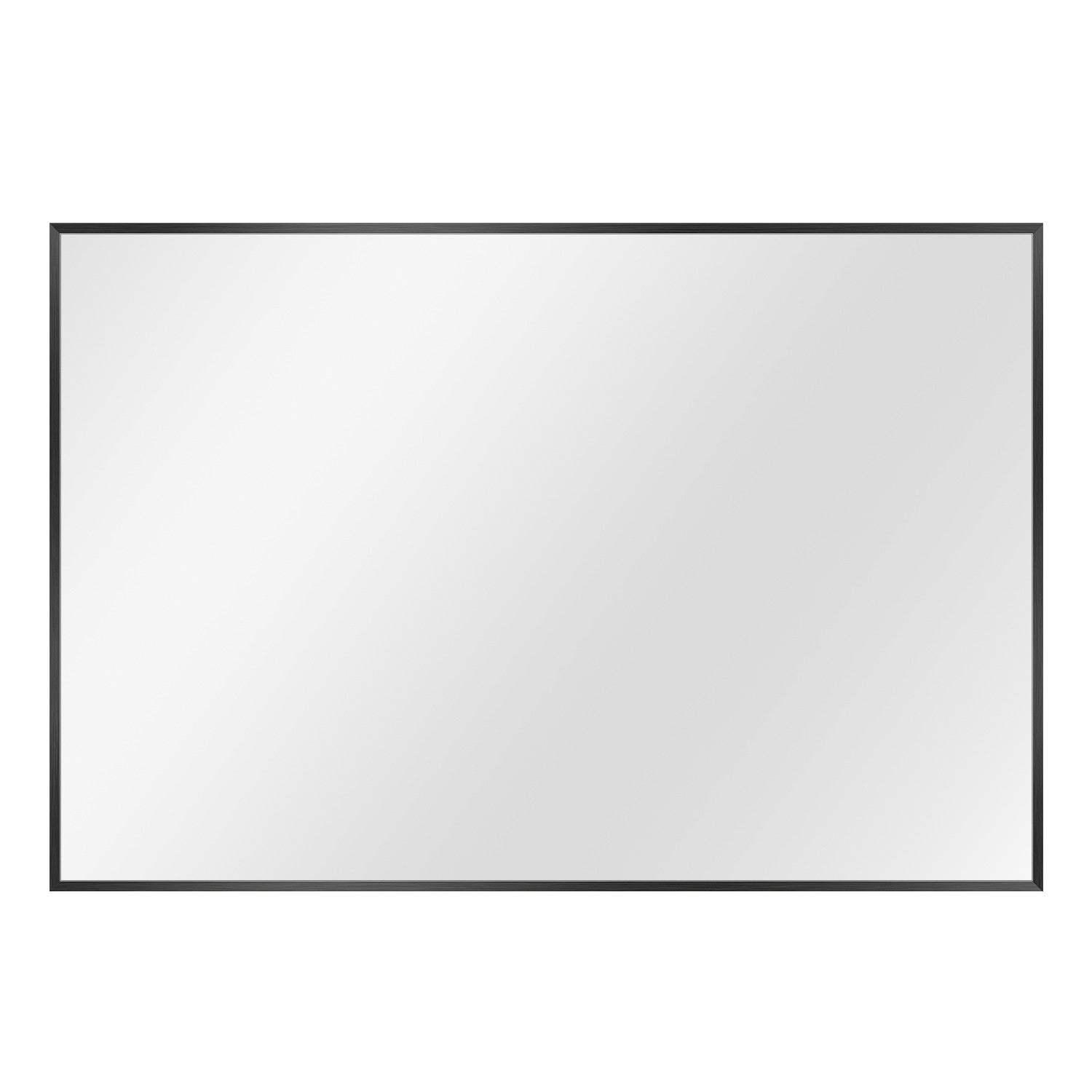 Black Rectangular Wall Mirror - Homeroots - Flyclothing LLC