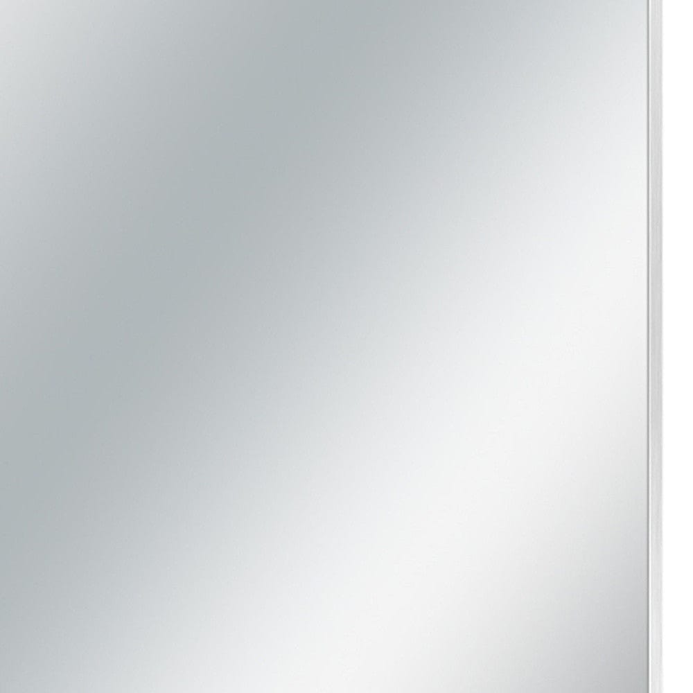 Silver Rectangular Wall Mirror - Homeroots