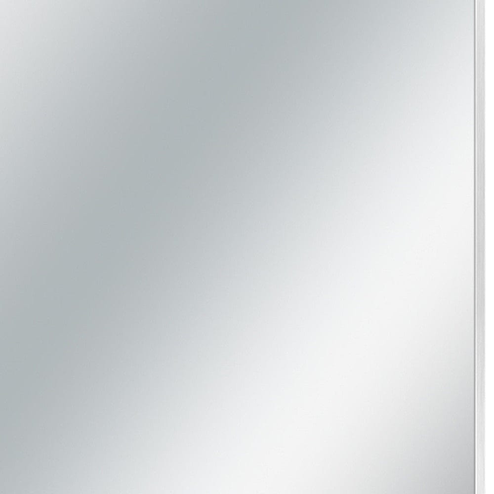 Silver Rectangular Wall Mirror - Homeroots