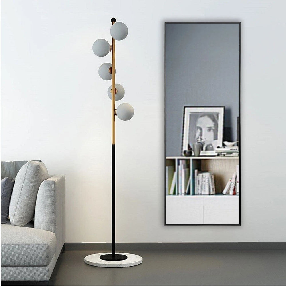 59" Black Metal Framed Full Length Mirror - Homeroots - Flyclothing LLC