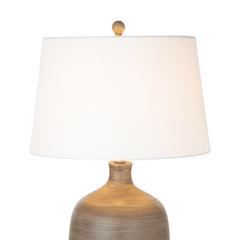 Set of Two 28" Black Table Lamp With White Empire Shade - Homeroots