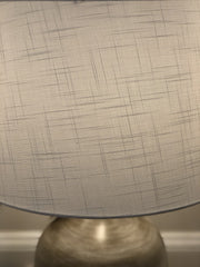 Set of Two 28" Black Table Lamp With White Empire Shade - Homeroots