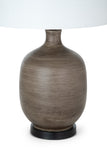 Set of Two 28" Black Table Lamp With White Empire Shade - Homeroots